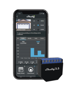 Doble Relevador WIFI Inteligente para Uso Industrial y Residencial, Medidor de Consumo 10A, Compatible con Google y Alexa, Nube P2P y Local, Ideal para Persianas y Puertas de Garaje (Paquete de 2) 10 Globaltecnoly SHELLY2 3