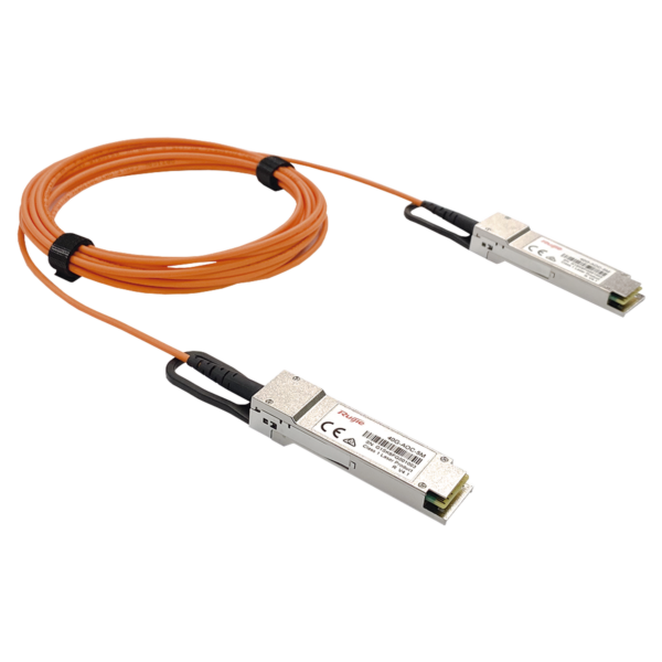 Jumper de fibra con MINI-GBIC SFP+ de 10Gb, longitud de 1 metro.