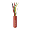 Bobina de Cable 4x18 AWG FPLR para Sistemas de Incendio / 305 Metros / Resistente a Luz Solar / Sin Blindaje / Ideal para Aplicaciones de Seguridad Contra Incendios