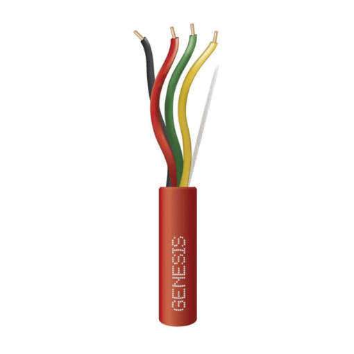 Bobina de Cable 4x18 AWG FPLR para Sistemas de Incendio / 305 Metros / Resistente a Luz Solar / Sin Blindaje / Ideal para Aplicaciones de Seguridad Contra Incendios 1 Bobina de Cable 4x18 AWG FPLR para Sistemas de Incendio / 305 Metros / Resistente a Luz Solar / Sin Blindaje / Ideal para Aplicaciones de Seguridad Contra Incendios