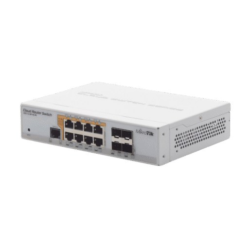 Cloud Router Switch administrable L3 con 8 puertos 10/100/1000 Mbps (con PoE pasivo o 802.3af/at) y 4 puertos SFP. 5 Cloud Router Switch administrable L3 con 8 puertos 10/100/1000 Mbps (con PoE pasivo o 802.3af/at) y 4 puertos SFP. - Imagen 5