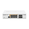 Cloud Router Switch administrable L3 con 8 puertos 10/100/1000 Mbps (con PoE pasivo o 802.3af/at) y 4 puertos SFP.