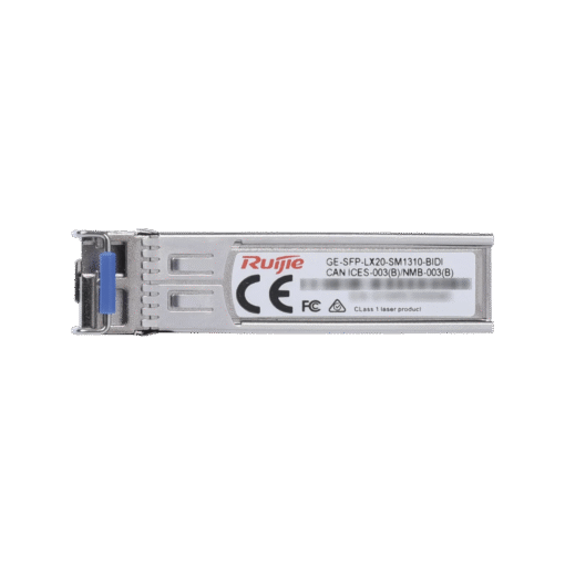 Módulo transceptor GE-SFP-LX20-SM1310-BIDI 1000BASE-LX, SFP 1310nm-TX/1550nm-RX, alcance de 20 km, DDM, simplex LC, fibra monomodo 1 Módulo transceptor GE-SFP-LX20-SM1310-BIDI 1000BASE-LX, SFP 1310nm-TX/1550nm-RX, alcance de 20 km, DDM, simplex LC, fibra monomodo