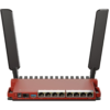 Router Board con 8 puertos Gigabit, 1 puerto PoE-Out pasivo, 1 puerto SFP, licencia nivel 5 y montaje en rack.