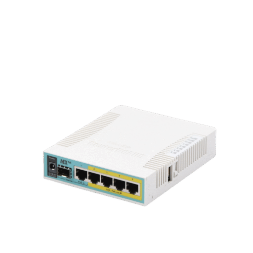 (hEX PoE) Routerboard con 5 puertos Gigabit Ethernet PoE 802.3at y 1 puerto USB. Ideal para redes eficientes y dispositivos conectados. 3 (hEX PoE) Routerboard con 5 puertos Gigabit Ethernet PoE 802.3at y 1 puerto USB. Ideal para redes eficientes y dispositivos conectados. - Imagen 3