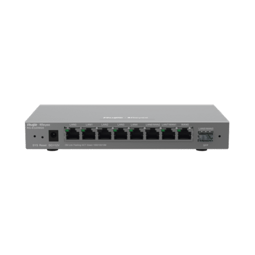 RG-EG209GS, router administrable con 9 puertos Gigabit, soporte para 2 WAN configurables, 1 puerto SFP de 1Gb y capacidad para hasta 200 clientes 3 RG-EG209GS, router administrable con 9 puertos Gigabit, soporte para 2 WAN configurables, 1 puerto SFP de 1Gb y capacidad para hasta 200 clientes - Imagen 3