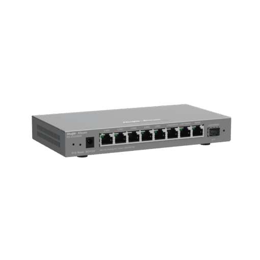 RG-EG209GS, router administrable con 9 puertos Gigabit, soporte para 2 WAN configurables, 1 puerto SFP de 1Gb y capacidad para hasta 200 clientes 1 RG-EG209GS, router administrable con 9 puertos Gigabit, soporte para 2 WAN configurables, 1 puerto SFP de 1Gb y capacidad para hasta 200 clientes