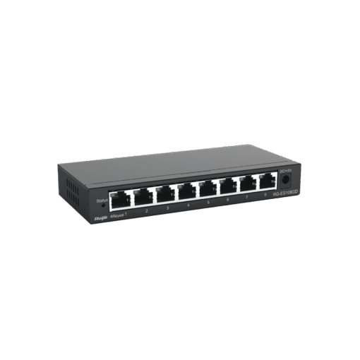 RG-ES108GD, switch no administrable sin PoE de 8 puertos 10/100/1000 Mbps 1 RG-ES108GD, switch no administrable sin PoE de 8 puertos 10/100/1000 Mbps