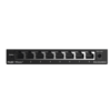 Switch administrable con 8 puertos Gigabit, reconocimiento de cámara IP, ideal para redes CCTV y gestión gratuita desde la nube.