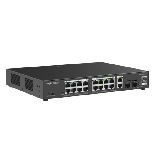 Switch PoE L2 en la nube, 20 puertos Gigabit (16 PoE+), 2 RJ45, 2 SFP, 250W. Ideal para redes CCTV 2 Switch PoE L2 en la nube, 20 puertos Gigabit (16 PoE+), 2 RJ45, 2 SFP, 250W. Ideal para redes CCTV - Imagen 2