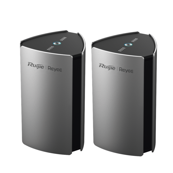 Paquete de 2 piezas de router inalámbrico MESH Wi-Fi 6 (4x4), doble banda, con 1 puerto WAN Gigabit y 4 puertos LAN Gigabit.