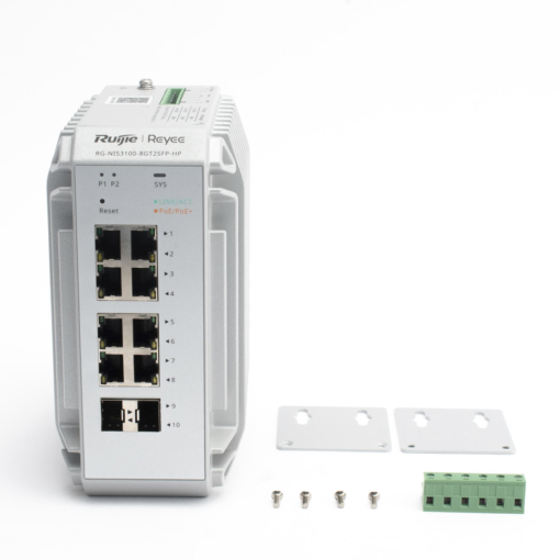 Switch industrial de grado verdadero con 10 puertos Gigabit (8 PoE+ y 2 SFP para enlace ascendente), diseñado para entornos duros 4 Switch industrial de grado verdadero con 10 puertos Gigabit (8 PoE+ y 2 SFP para enlace ascendente), diseñado para entornos duros - Imagen 4