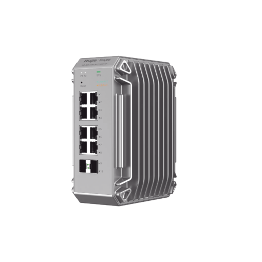 Switch industrial de grado verdadero con 10 puertos Gigabit (8 PoE+ y 2 SFP para enlace ascendente), diseñado para entornos duros 1 Switch industrial de grado verdadero con 10 puertos Gigabit (8 PoE+ y 2 SFP para enlace ascendente), diseñado para entornos duros