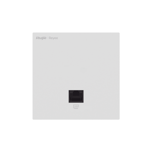 Punto de acceso Wi-Fi 6 de pared para interior, 360°, doble banda (2976 Mbps), 2 puertos GE, hasta 512 usuarios, compatible con Reyee Mesh y diseño ultra delgado (86 mm).