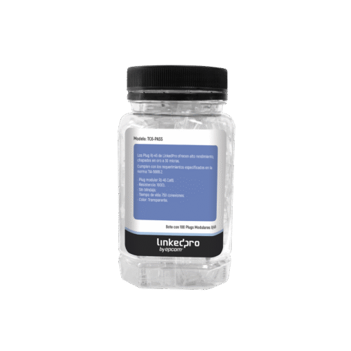 Paquete de 100 Conectores RJ45 Cat6 Pass Through sin Blindaje con Chapado en Oro de 30 Micras para Máxima Durabilidad 2 Paquete de 100 Conectores RJ45 Cat6 Pass Through sin Blindaje con Chapado en Oro de 30 Micras para Máxima Durabilidad - Imagen 2