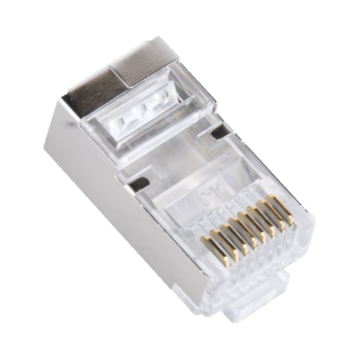 Paquete de 100 Conectores RJ45 Cat6 Blindados Pass Through con Chapado en Oro de 30 Micras para Máxima Durabilidad 3 Paquete de 100 Conectores RJ45 Cat6 Blindados Pass Through con Chapado en Oro de 30 Micras para Máxima Durabilidad - Imagen 3