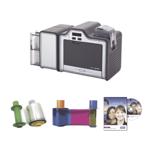 Kit de impresora HDP5000 de alta resolución, impresión a un lado, incluye ribbon, film, software y 3 años de garantía 1 Kit de impresora HDP5000 de alta resolución, impresión a un lado, incluye ribbon, film, software y 3 años de garantía