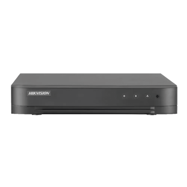 DVR 2MP Lite, 16 canales TVI/AHD/CVI/CVBS + 2 canales IP, 1 HDD, soporte H.265+, salida en Full HD y audio por Coaxitron.