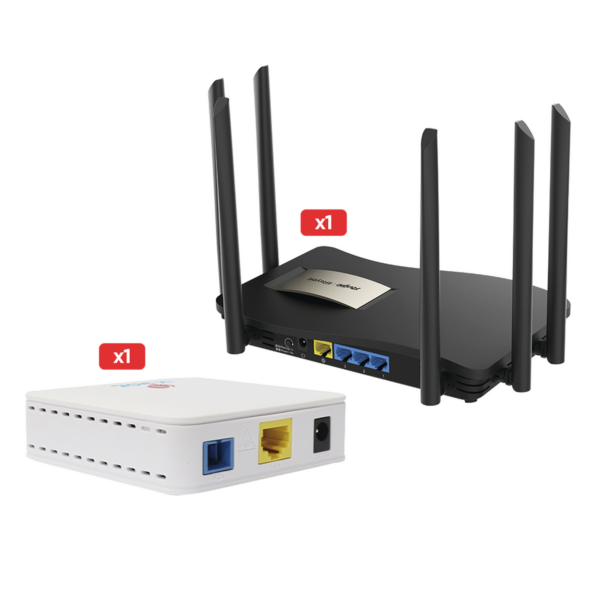 Router inalámbrico Gigabit de doble banda, ideal para hogares grandes, oficinas SOHO y pequeñas tiendas.