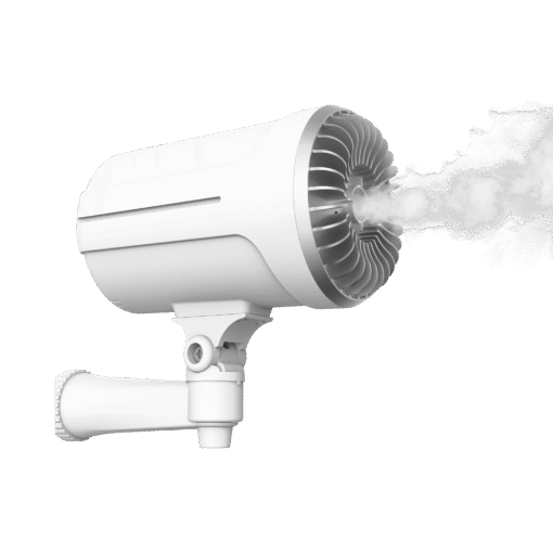 Generador de niebla, 1 disparo, cubre 150 m³ en 10 segundos, activado por contacto seco 1 Generador de niebla, 1 disparo, cubre 150 m³ en 10 segundos, activado por contacto seco