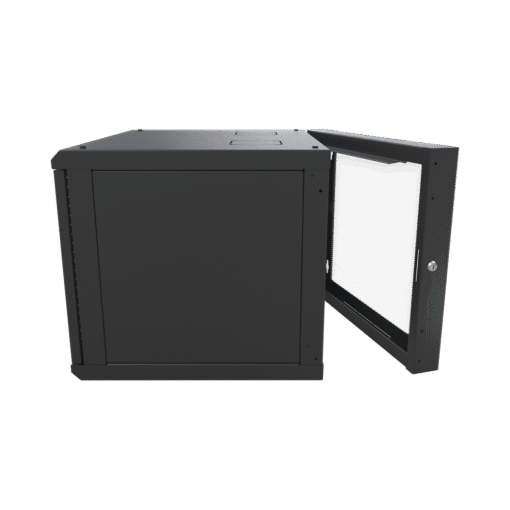 Gabinete abatible de pared con marco trasero, rack de 19" y 12 unidades, ventana de cristal templado. 3 Gabinete abatible de pared con marco trasero, rack de 19" y 12 unidades, ventana de cristal templado. - Imagen 3