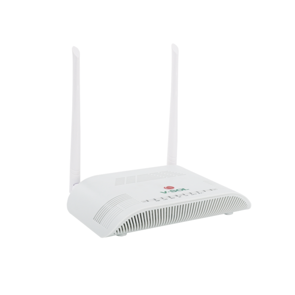 Este ONU Dual G/EPON ofrece Wi-Fi en 2.4 GHz (hasta 300 Mbps), puerto CATV, un puerto LAN Gigabit y un puerto Fast Ethernet. Ideal para datos y TV en conexiones de hasta 300 Mbps.