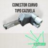 conector curvo tipo cazuela