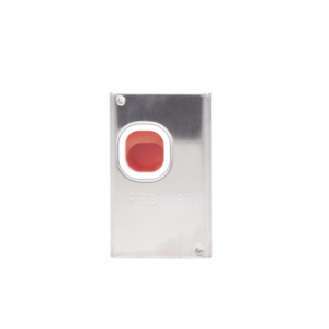 Botón de pánico con restablecimiento manual con cubierta metálica NA/NC