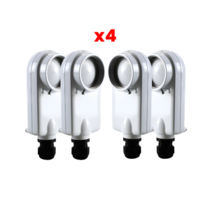 PROMO PACK DE 4 ,Radio Modular ("Antena integrada de 8dB") hasta 700 Mbps, (4.9 - 6.4 GHz), IP67, Adaptación automática al entorno, Monitoreo a través de la nube