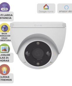 Domo IP 2 Megapíxel / Wi-Fi / Sirena y Estrobo /Audio de Dos Vías / Notificación Push / Audios Personalizables / Ranura Para Memoria / Uso en Exterior 12 Globaltecnoly CSH4 LIST l