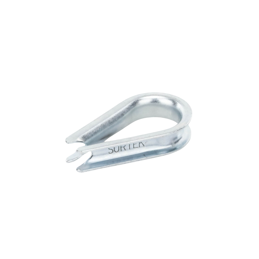 Cuello/ Guardacabo/ Rozadera para Cable de 1/4" de Acero Galv. por Inmersión 2 Cuello/ Guardacabo/ Rozadera para Cable de 1/4" de Acero Galv. por Inmersión - Imagen 2