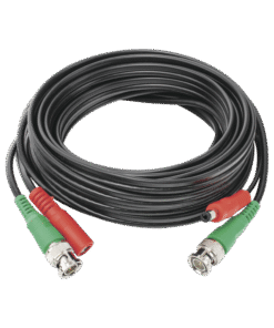 Cable Coaxial Armado con Conector BNC (Video) y Alimentación / Longitud de 5 mts /, Optimizado para Cámaras 4K / Uso en Interior