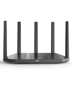 Router Inalámbrico / Wifi 6 / Hasta 1500 Mbps / Doble Banda AC (2.4 GHz y 5 GHz) / 4 Puertos 1000 Mbps / 4 Antenas Omnidireccional / Interior / Beamforming Optimizado