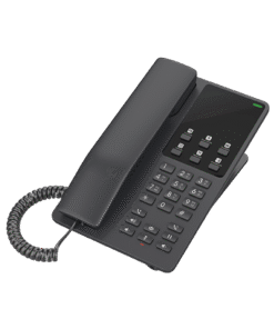 Alternative view of Teléfono IP Hotelero, 2 líneas SIP con 2 cuentas, codec Opus, IPV4/IPV6, color negro, con gestión en la nube GDMS