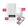 Kit de Alarma Ax Hybrid Pro de 48 zonas/ Incluye Panel / Comunicador 3G/4G / Teclado Programador y 4 Detector PIR 11 Globaltecnoly KIT48EPTPS4G l