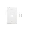 Placa de pared de 1 puerto, Keystone, Color Blanco 17 Globaltecnoly LPFP16 l