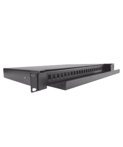 Distribuidor de Fibra Óptica deslizable, vacío, 19in, acepta 24 adaptadores "LC Duplex" o "LC Simplex" o 24 "SC" Simplex, 1U