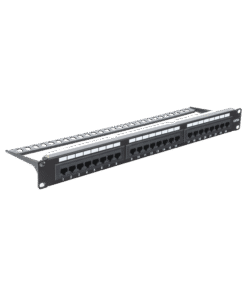 Panel de parcheo de impacto (110) UTP de 24 puertos Cat6A, 19in