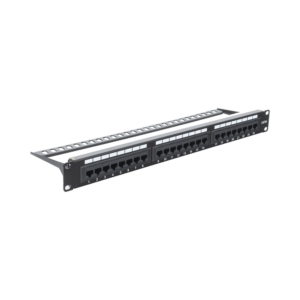 Panel de parcheo de impacto (110) UTP de 24 puertos Cat6A, 19in