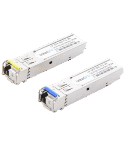 Transceptores Bidireccionales SFP (Mini-Gbic) / Monomodo / 1.25 Gbps de velocidad / Conector LC / Hasta 3 km de Distancia / 2 Piezas