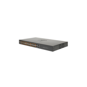 Switch cnMatrix EX1028 de 24 puertos PoE 802.3af/at, 200 W, Gigabit Ethernet y 4 SFP, Capa 2, gestión en la nube