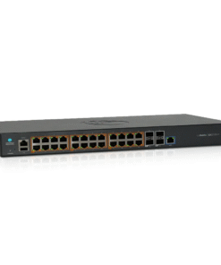 Switch cnMatrix EX2028-P capa 3 de 28 puertos (24 PoE Gigabit 802.3af/at, 4 SFP+) administración desde la Nube (MX-EX2028PXA-0)