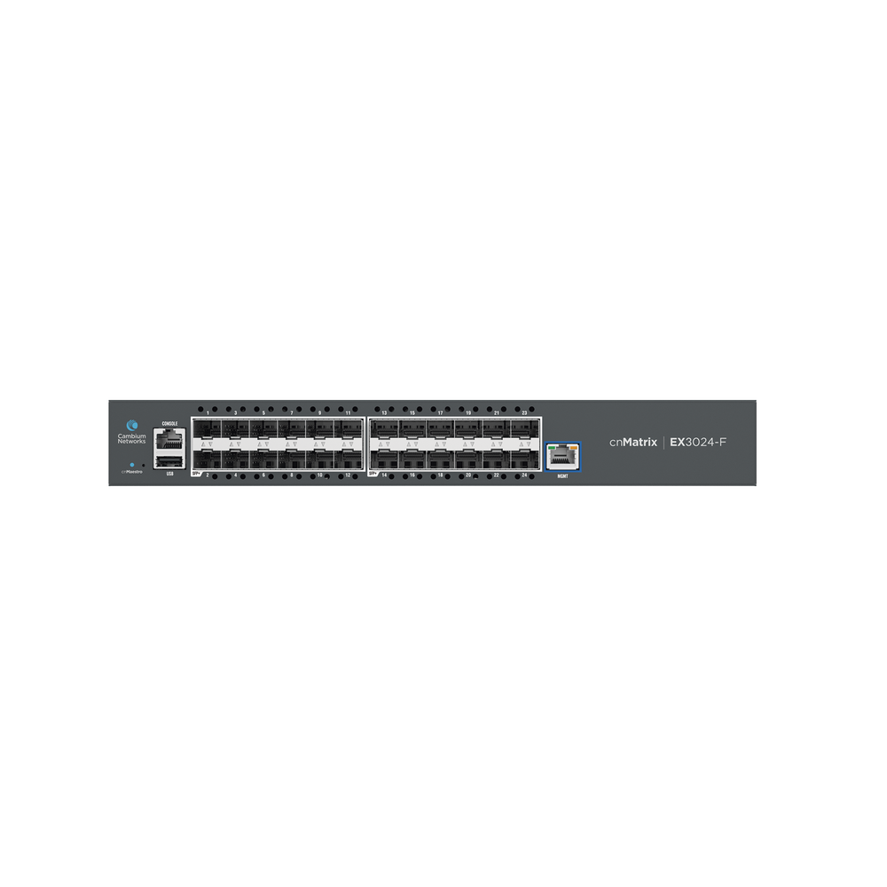 Switch cnMatrix EX3024F Ideal para Distribución en una Red Empresarial / 24 Puertos de Fibra Óptica SFP+(10 Gbps) / Capa 2 y Capa 3 / Doble Fuente de Alimentación en Corriente Alterna / Gestión Gratuita Desde la Nube 3 Switch cnMatrix EX3024F Ideal para Distribución en una Red Empresarial / 24 Puertos de Fibra Óptica SFP+(10 Gbps) / Capa 2 y Capa 3 / Doble Fuente de Alimentación en Corriente Alterna / Gestión Gratuita Desde la Nube - Imagen 3