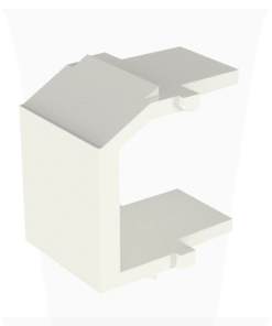 Módulo de tapa ciega (Inserto Ciego), Tipo Keystone, Color Blanco Mate