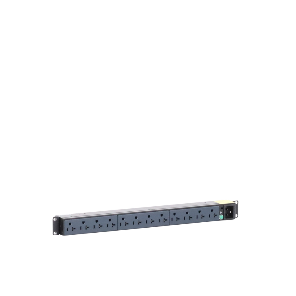 PDU Básico para Distribución de Energía, Enchufe de Entrada NEMA 5-20P, Con 12 Contactos NEMA 5-20R, Instalación Horizontal de 19in, 1UR, 20 Amp, 120 Vca 3 PDU Básico para Distribución de Energía, Enchufe de Entrada NEMA 5-20P, Con 12 Contactos NEMA 5-20R, Instalación Horizontal de 19in, 1UR, 20 Amp, 120 Vca - Imagen 3