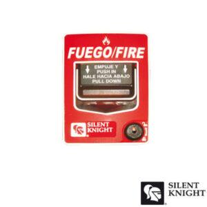 Estación Manual de Doble Acción Convencional / Restablecimiento con Cerradura / Compatible con cualquier Panel de Incendio