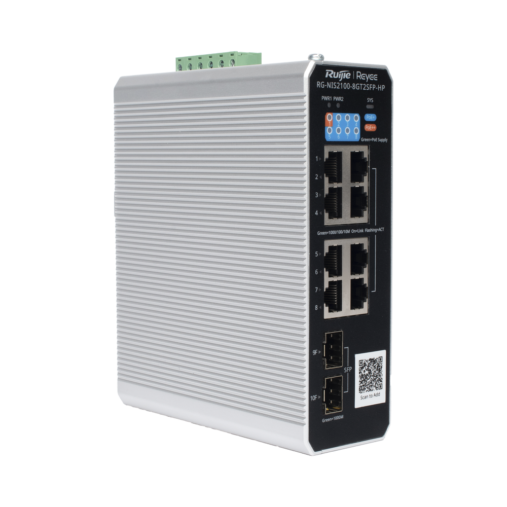 Switch Industrial PoE con gestión en la nube con 1 puerto PoE++, 7 puertos PoE+ y 2 puertos uplink SFP Ideal para temperaturas Extremas y protección contra descargas 2 Switch Industrial PoE con gestión en la nube con 1 puerto PoE++, 7 puertos PoE+ y 2 puertos uplink SFP Ideal para temperaturas Extremas y protección contra descargas - Imagen 2