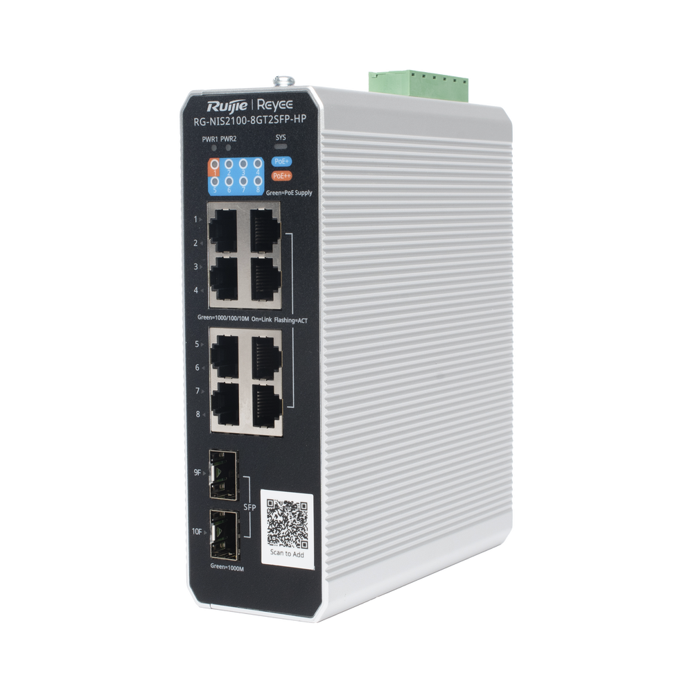 Switch Industrial PoE con gestión en la nube con 1 puerto PoE++, 7 puertos PoE+ y 2 puertos uplink SFP Ideal para temperaturas Extremas y protección contra descargas 3 Switch Industrial PoE con gestión en la nube con 1 puerto PoE++, 7 puertos PoE+ y 2 puertos uplink SFP Ideal para temperaturas Extremas y protección contra descargas - Imagen 3