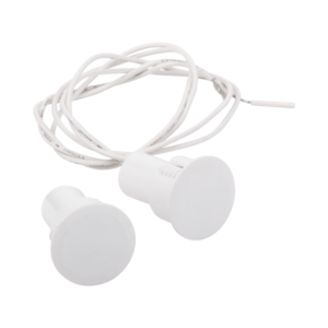 Contacto magnético para puertas y ventanas Metálicas, aluminio y madera de empotrar color blanco / GAP: 24 mm