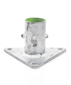 Alternative view of Base Triangular para Mástil de 1" a 2" con Opresores. Galvanizado por Inmersión en Caliente.